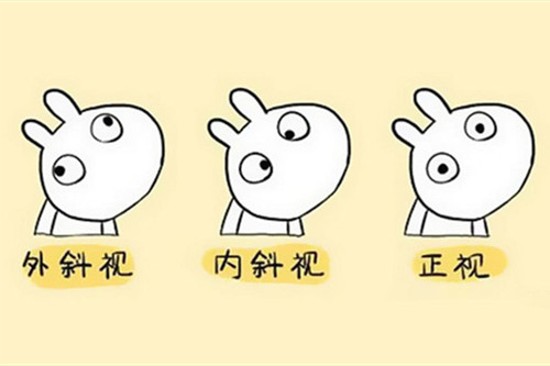 斜视卡通图